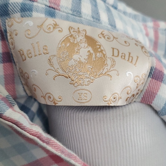 Anthro Bella Dahl plaid western pullover collar - Picture 6 of 7